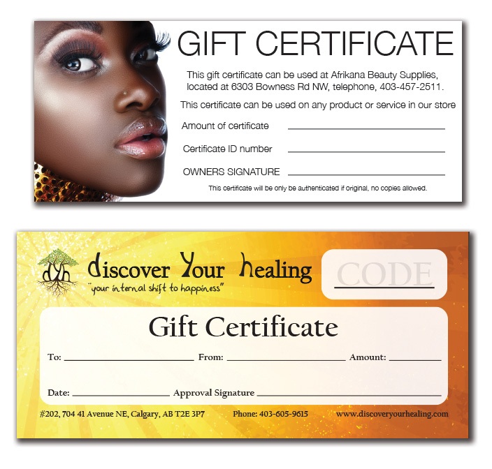 Gift Certificates & Cards